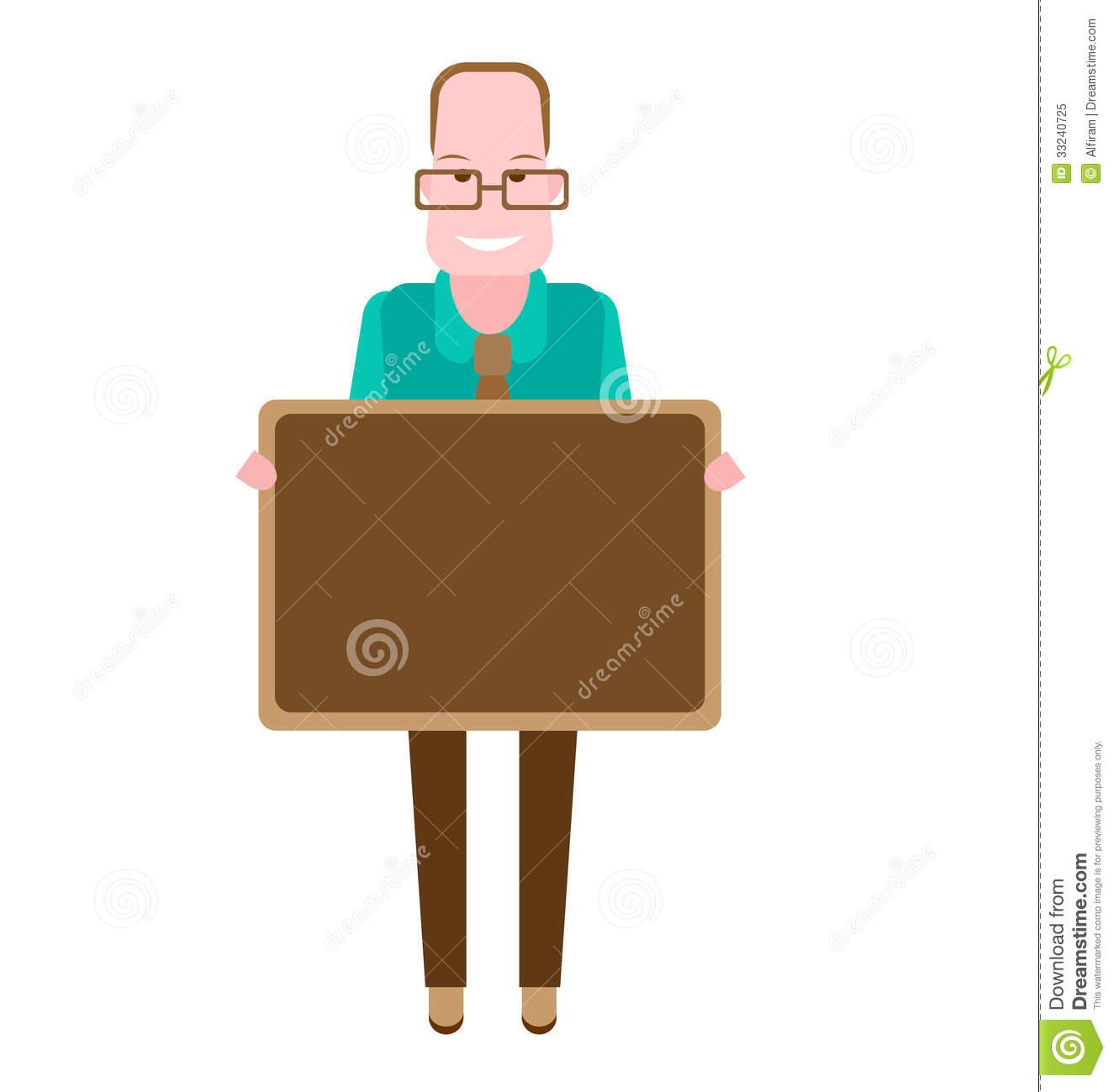 Teacher On White Background Stock Photo Free