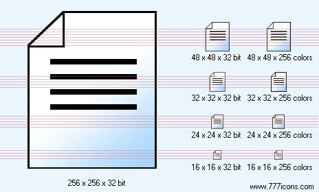 10 Text Document Icon 16X16 Images