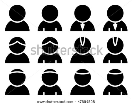 Vector Person Icon Black