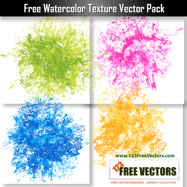 Watercolor Texture Vector Free