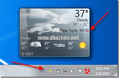 Weather System Tray Windows 7