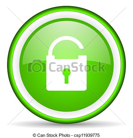 White Lock Icon Padlock