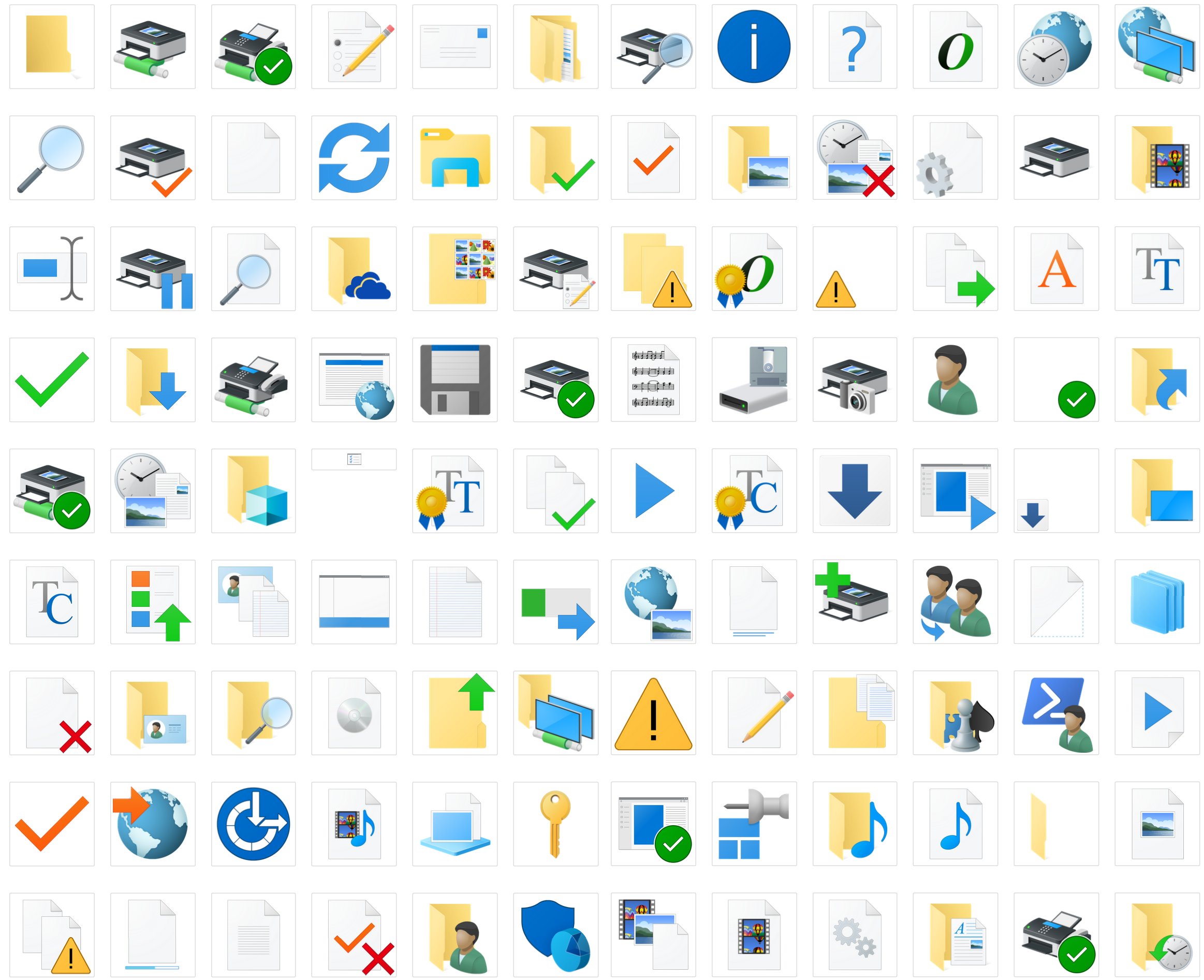 Windows 1.0 Icons