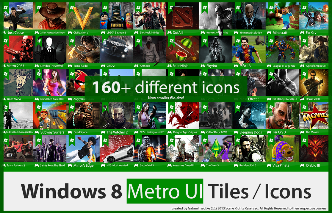 Windows 8 Game Tile Icons