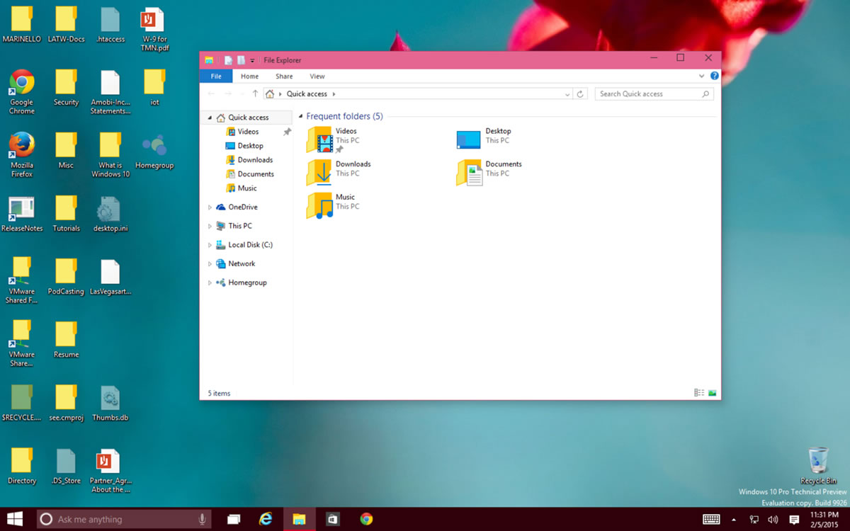 Windows File Explorer 10