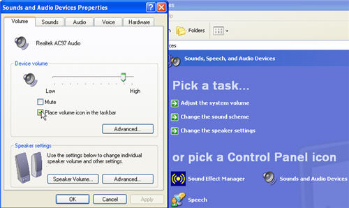 Windows XP Volume-Control Missing