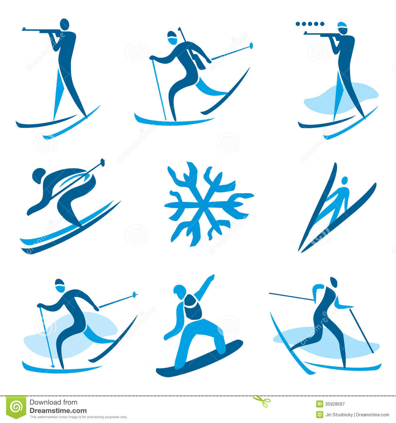 Winter Olympic Sports Symbols