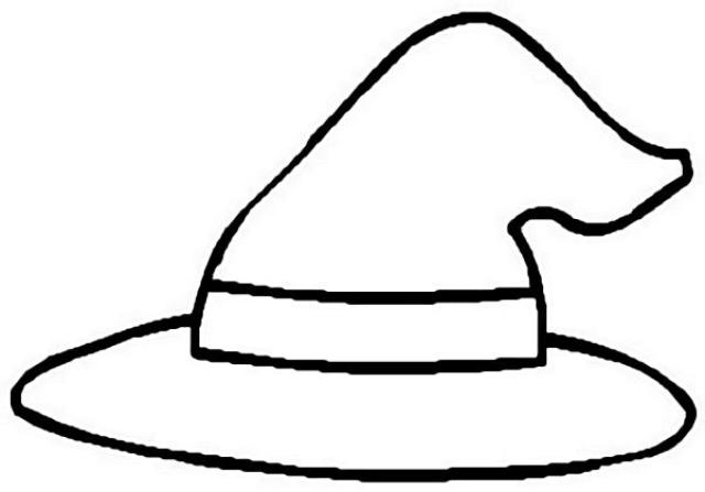 Witch Hat Coloring Page Witch Hat Coloring Page