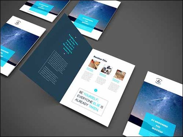 A4 Brochure Mockup PSD