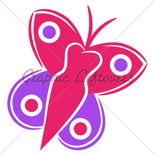 Abstract Butterfly Clip Art