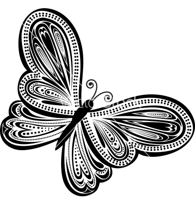 Abstract Butterfly Vector