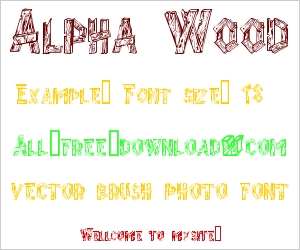 Alpha Wood Font Download