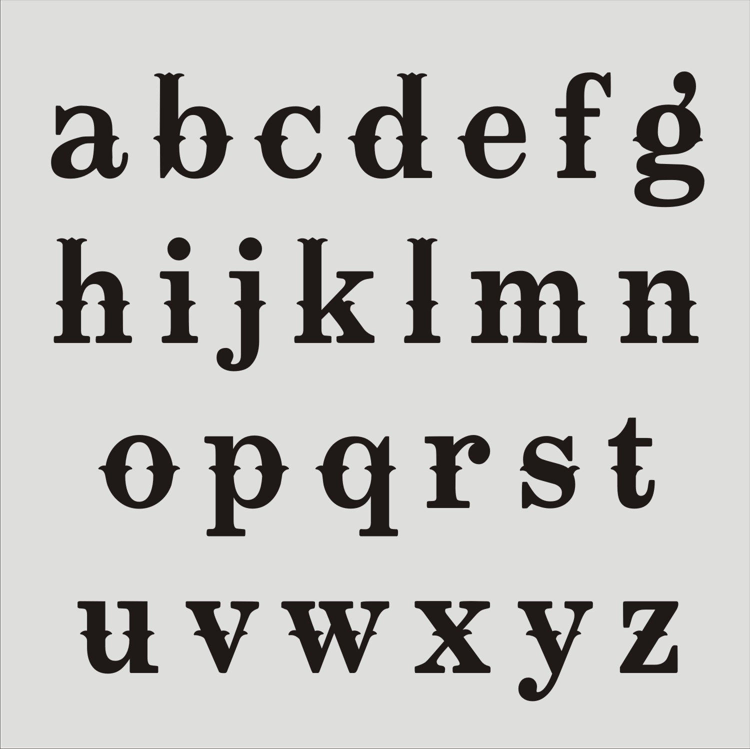 Different Fonts For The Letter A