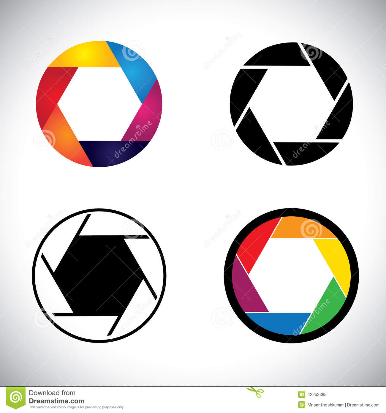 Aperture Camera Lens Vector Aperture Camera Lens Vector