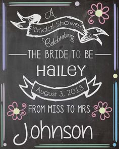 Baby Shower Chalkboard WelcomeSign