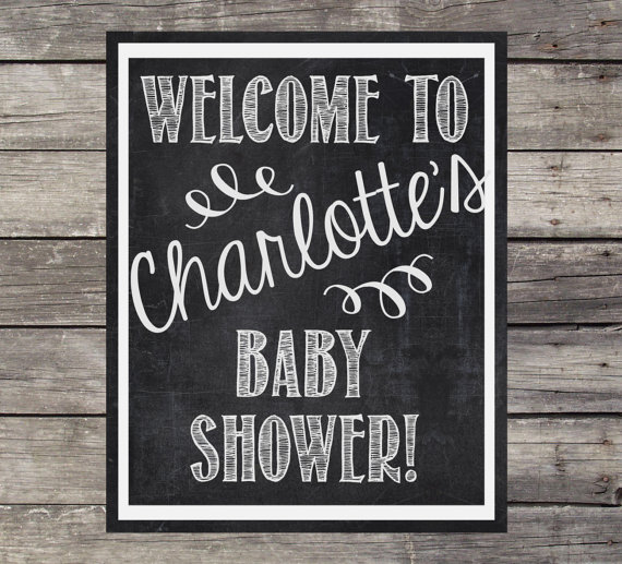 Baby Shower Chalkboard WelcomeSign