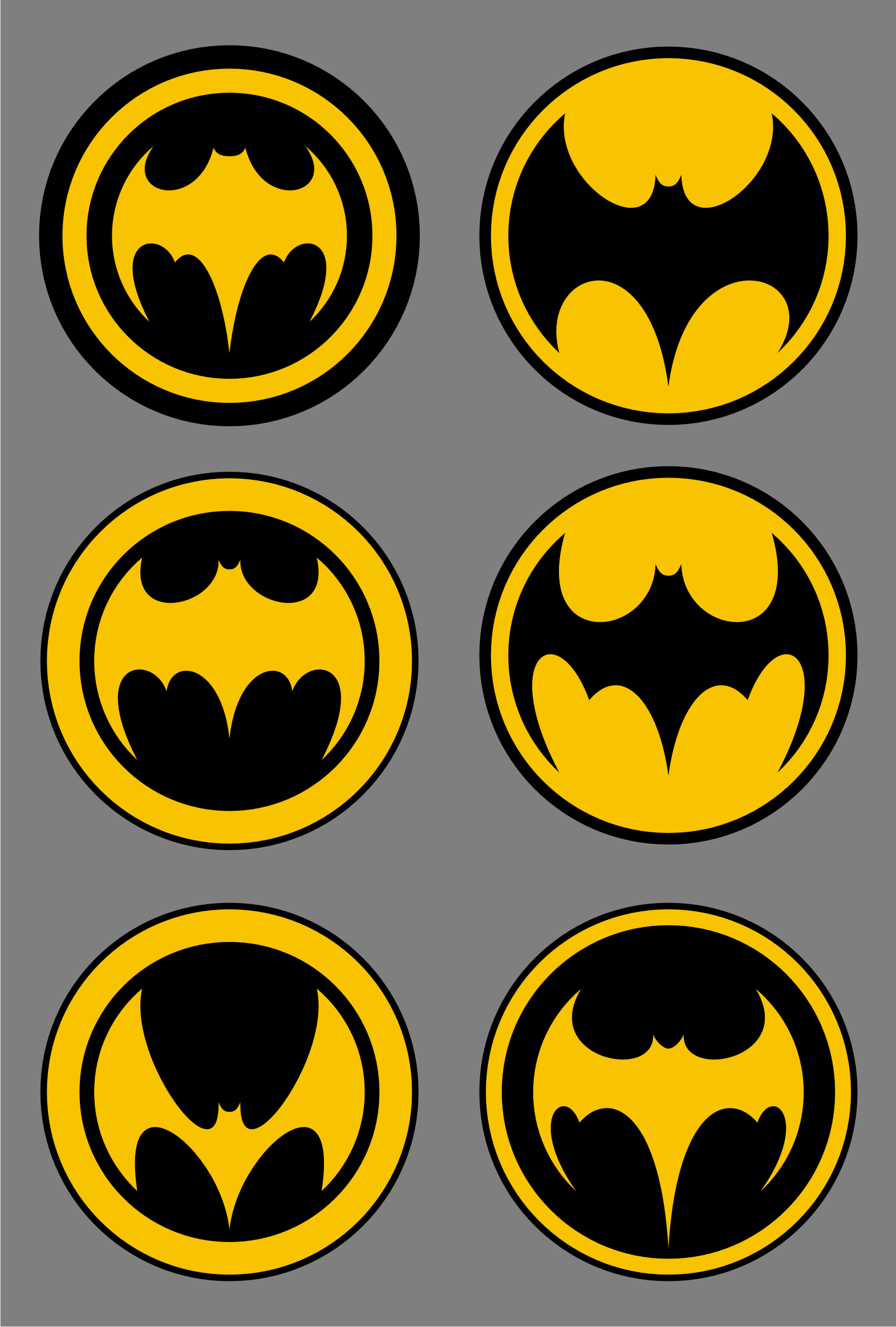 Batman Logo Template