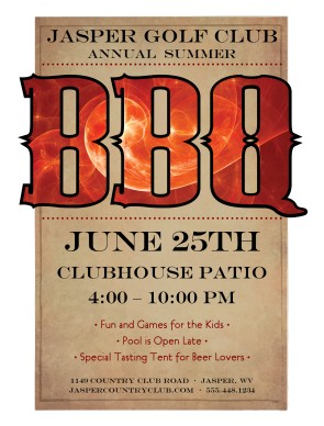 BBQ Flyer Template Free