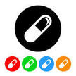 7 Pills Icon Round Images