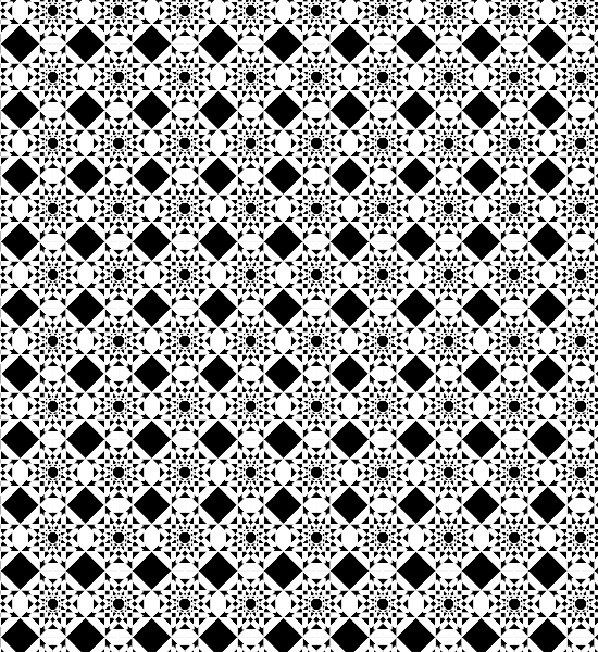 Black and White Geometric Pattern Vector