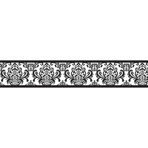 Black and White Wall Border