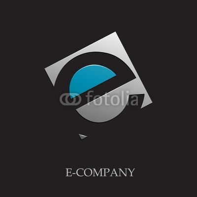 Black Background with Letter E Black Background with Letter E