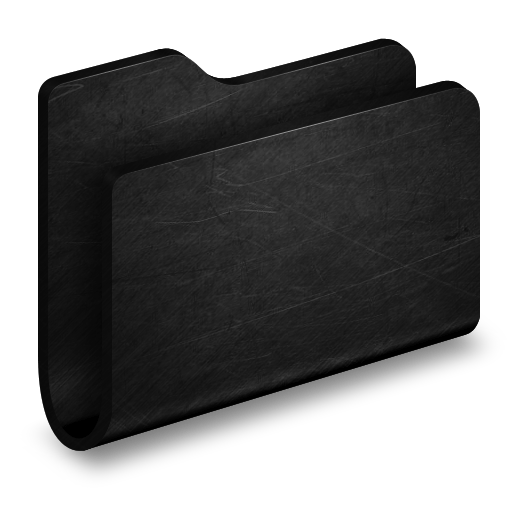Black File Folder Icon