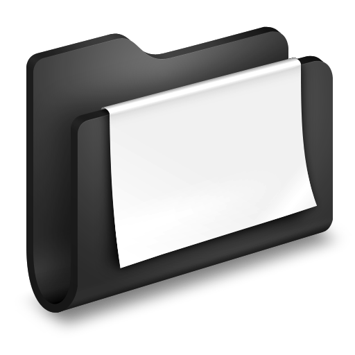 Black Folder Icon