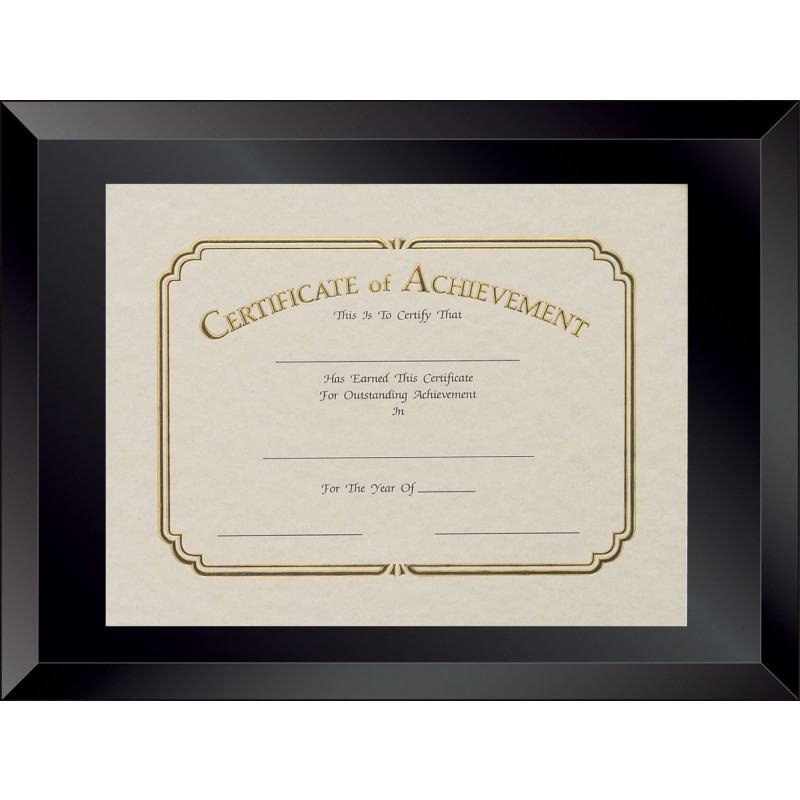 Black Glass Certificate Frame