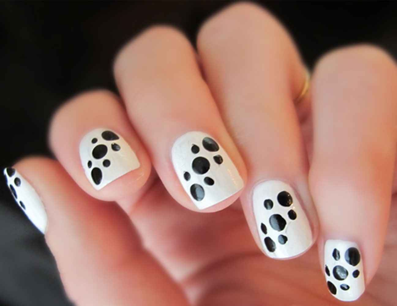 Black White Nails Art Design Black White Nails Art Design