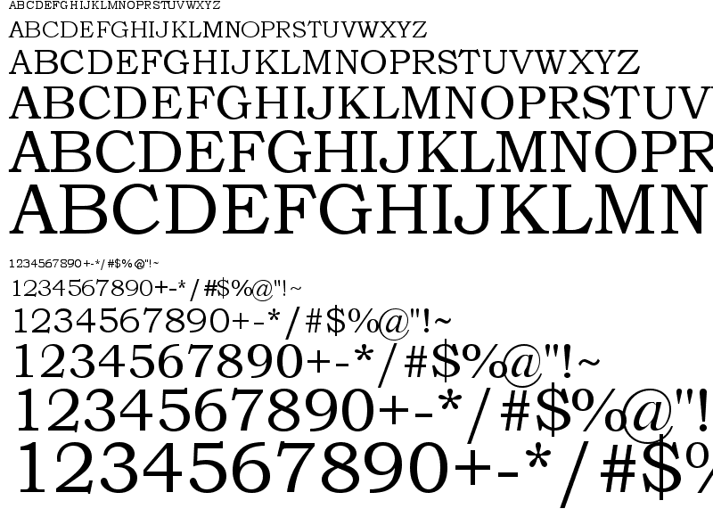 Bookman Old-Style Font