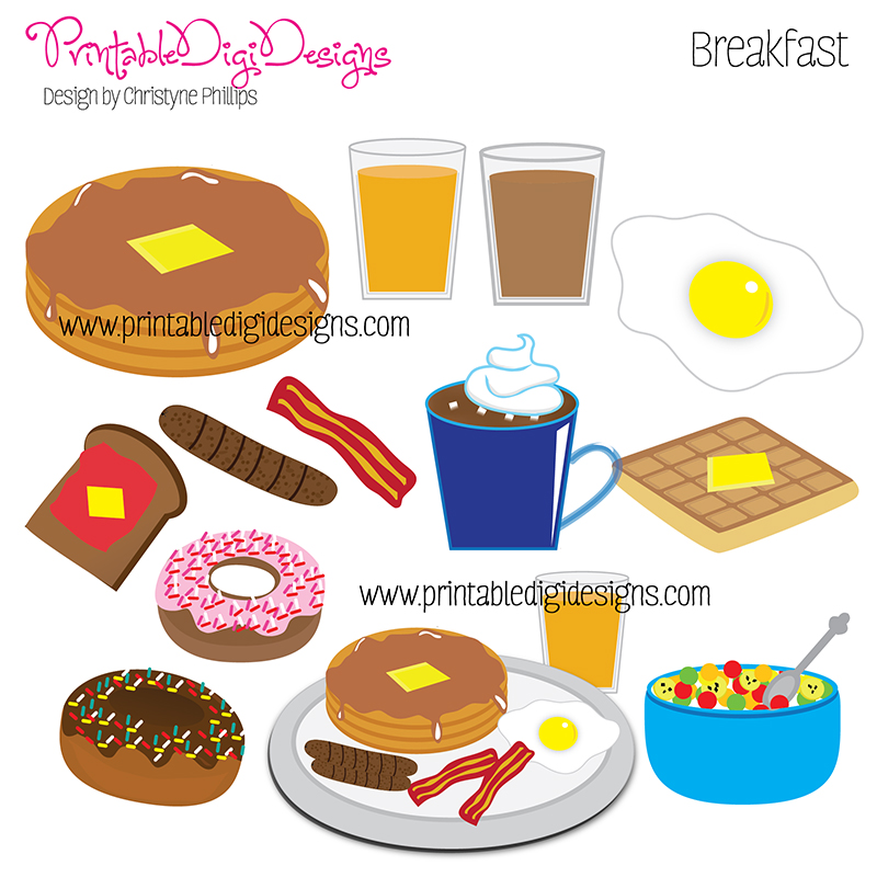 Breakfast Food Clip Art