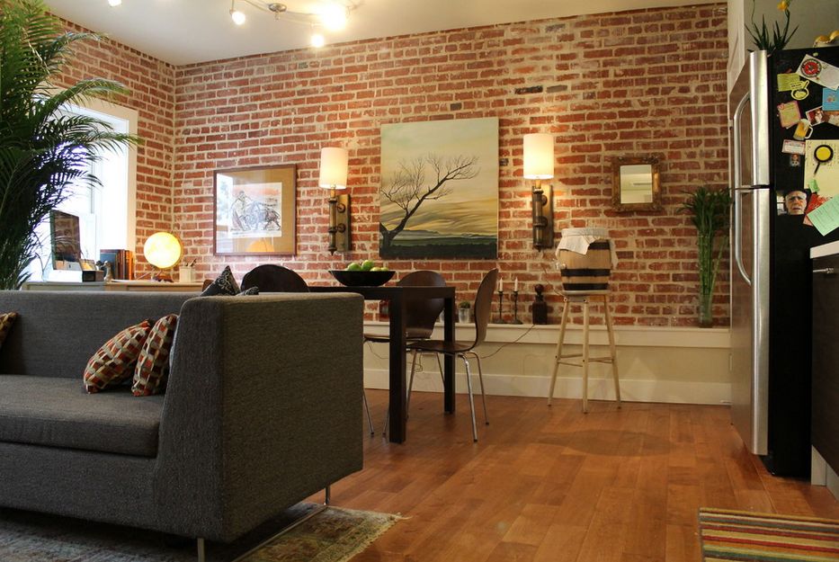 Brick Wall Living Room