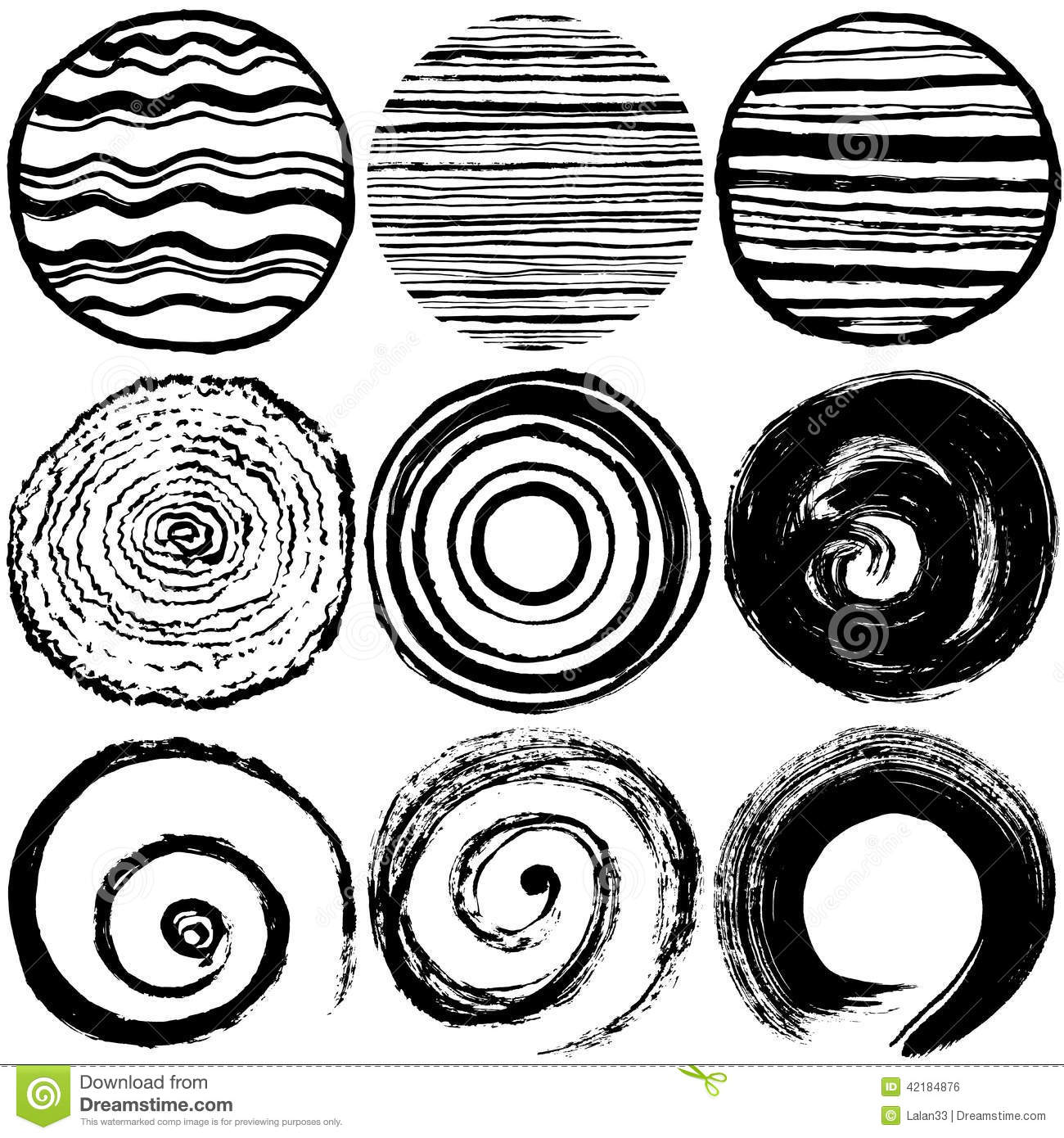 Brushstroke Circle Vector Brushstroke Circle Vector