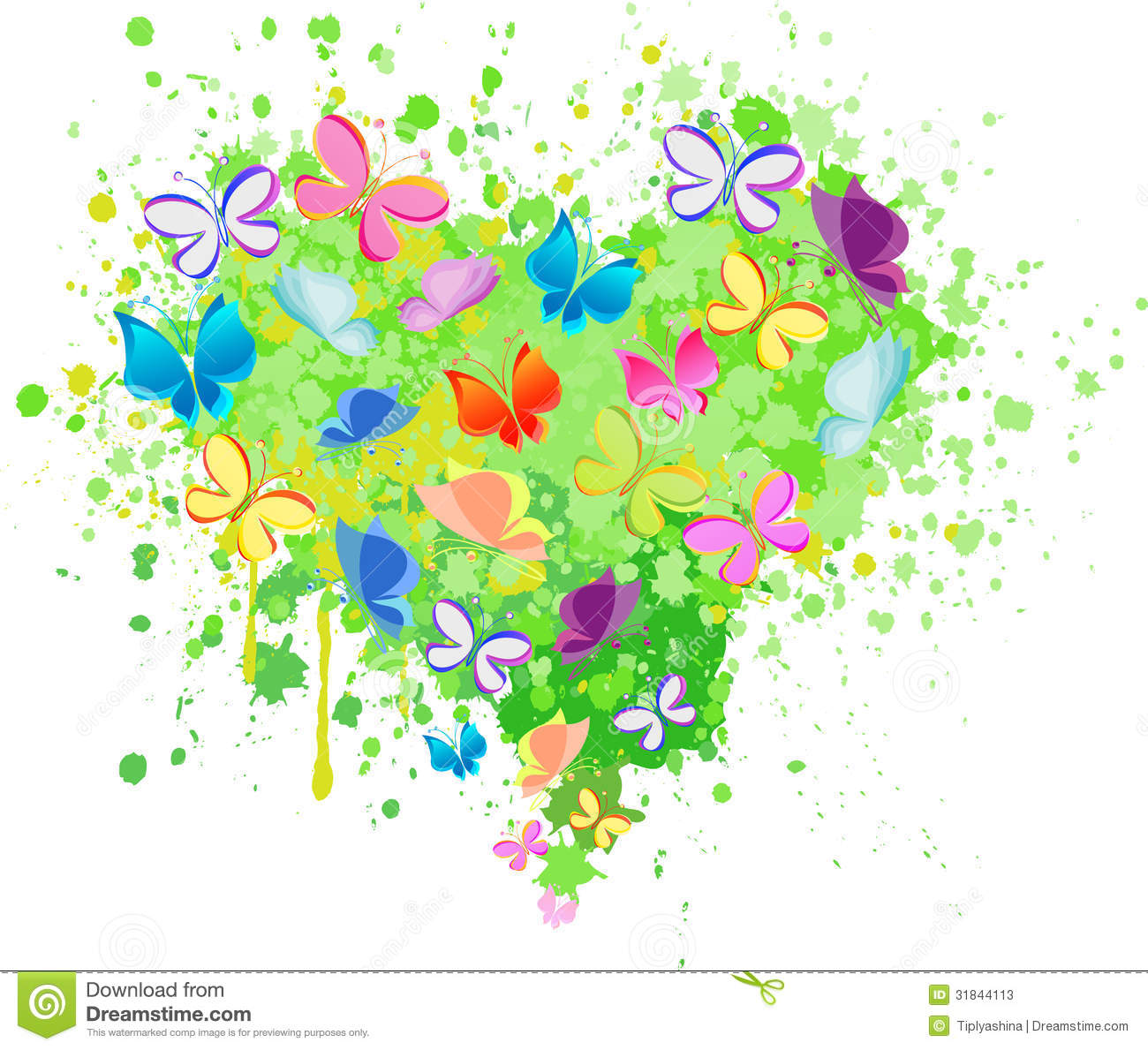 Butterfly Vector Heart Graphics