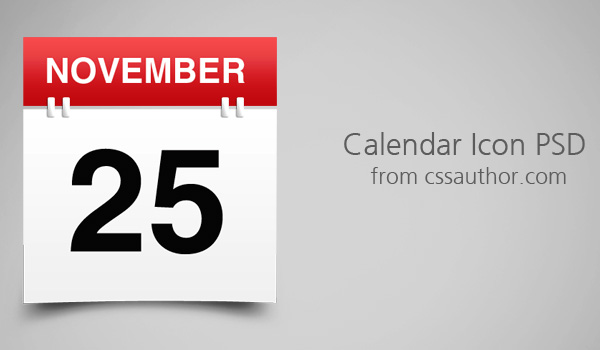 Calendar Icon Grey