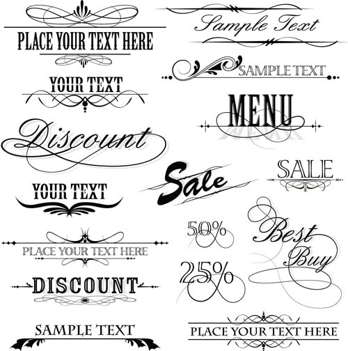 Calligraphy Free Vector Design Element