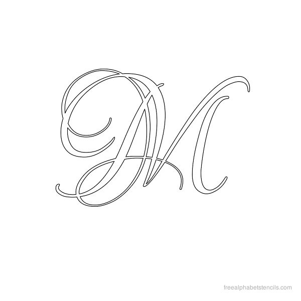 Calligraphy Letter Stencils