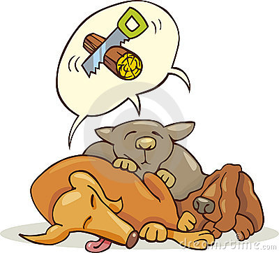 Cartoon Dog Sleeping Cartoon Dog Sleeping