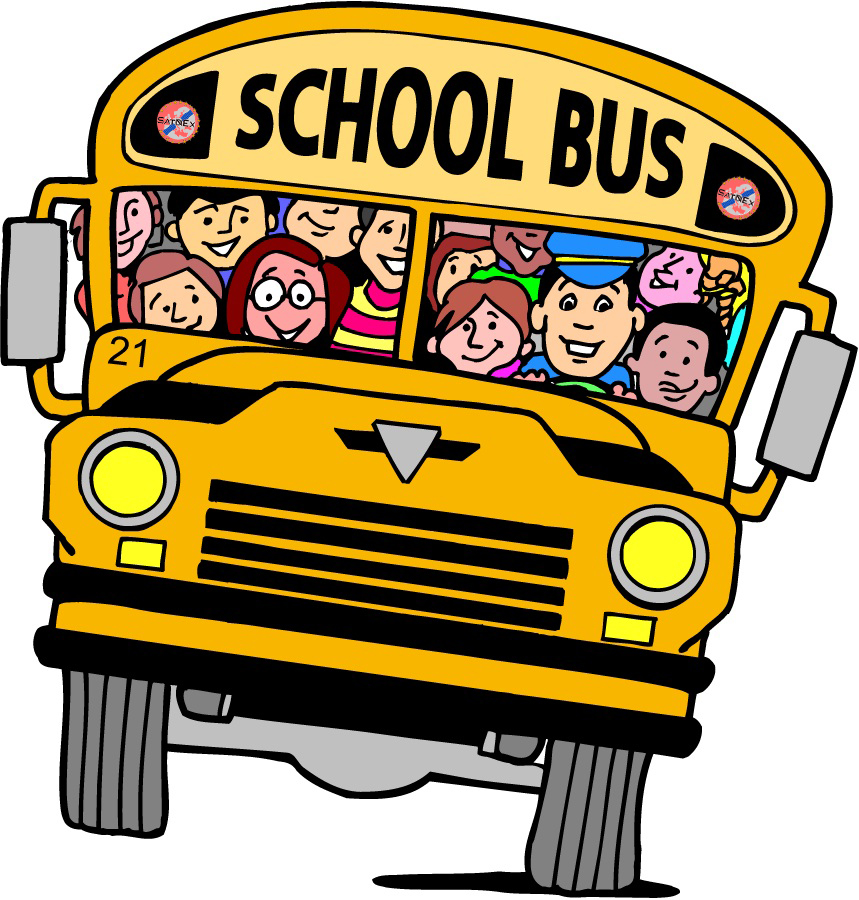 Cartoon School Buses