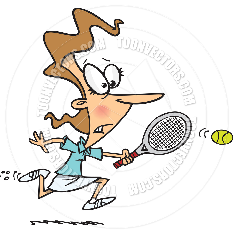 Cartoon Tennis Player Clip Art