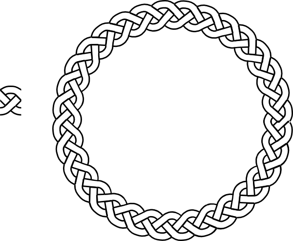 Celtic Knot Circle Border