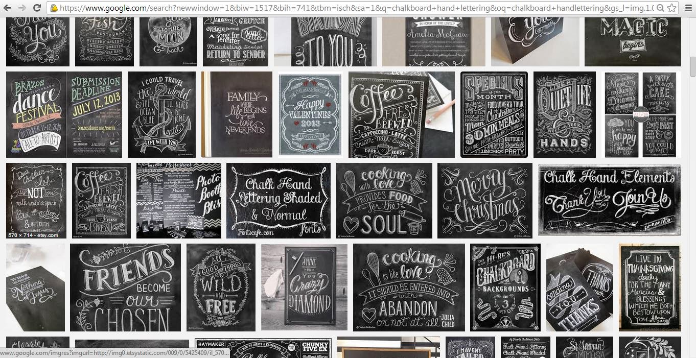 Chalkboard Hand Lettering Font Chalkboard Hand Lettering Font