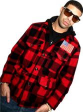 Chris Brown Red and Black Flannel Shirt