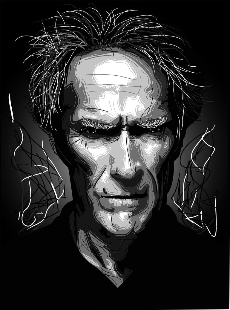 Clint Eastwood Portrait Vector