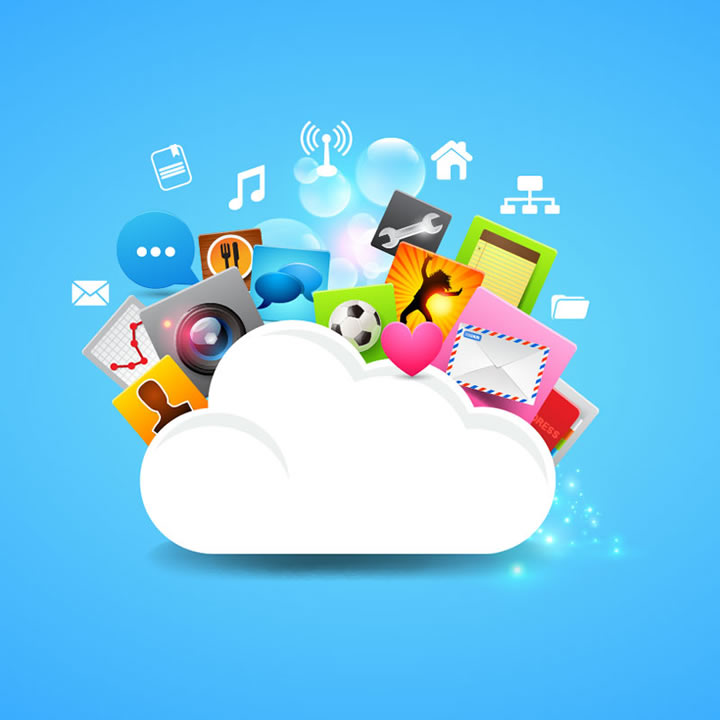 11 Cloud Service Vector Graphics Images