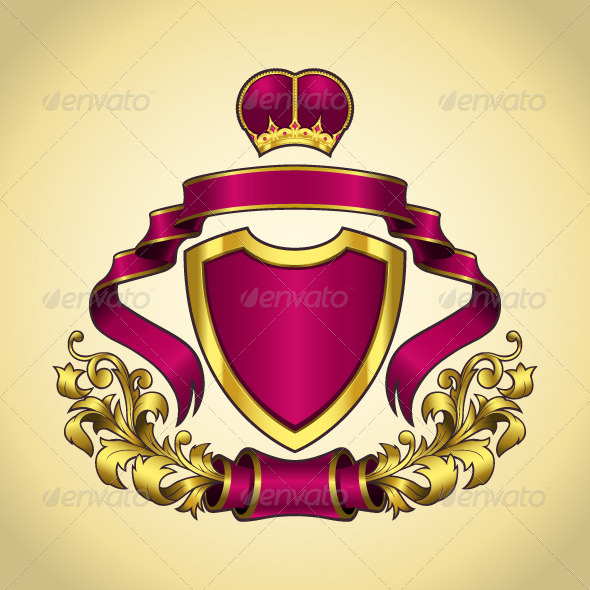 14 Floral Shield Of Arms PSD Images
