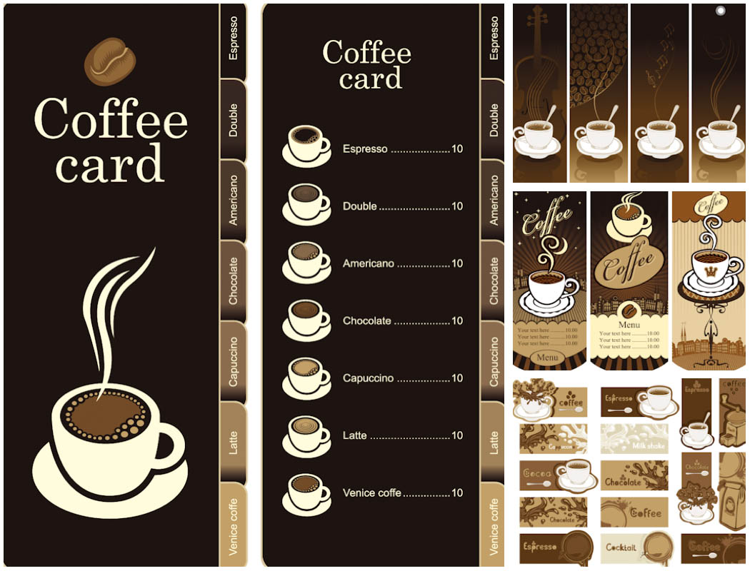 Coffee Menu Design Templates Free