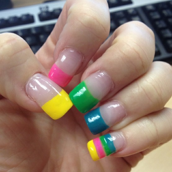 10 Colorful Nail Designs Images