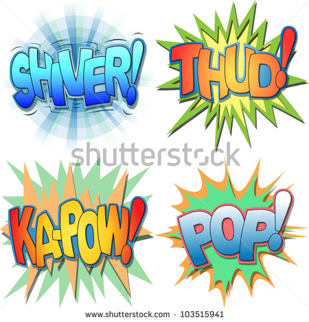 Comic Book Action Words Clip Art